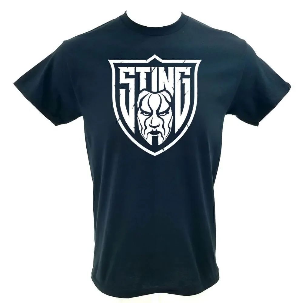 STING Wrestling Big Logo Band Tee Rock Tee Rap Tee Punk Metal Skateboarding Tee